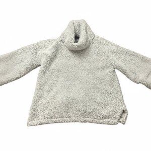 NWOT - Sunday in Brooklyn Cozy Gray Turtleneck Sweater - sherpa pullover